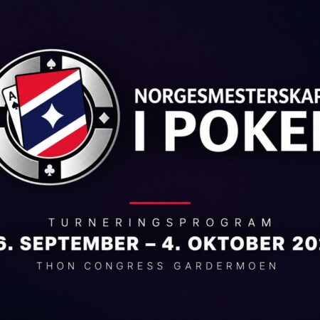 Åtta öppna event under 2026 års Norgemästerskap i poker