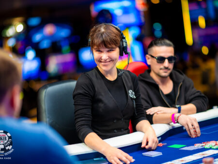 Fyrtal i damer skickade Matonis mot toppen – leder finalbordet i WSOPC Tallinn Main Event
