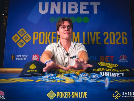 Gabriel Karlsson vinner Main Event under 2026 års Poker-SM Live