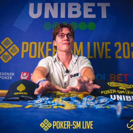 Gabriel Karlsson vinner Main Event under 2026 års Poker-SM Live
